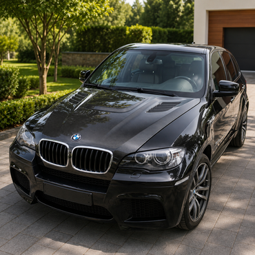 2007-2014 BMW X5/X6/X5M/X6M V Style Carbon Fiber Hood | E70/E71