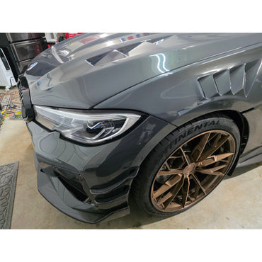 2019-2022 BMW 3-Series Carbon Fiber Front Bumper Canards | G20