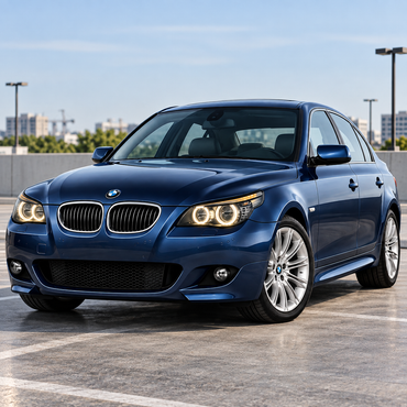2004-2010 BMW 5-Series/M5 Yellow-White DRL Ikon Style LED Headlights | E60/E61