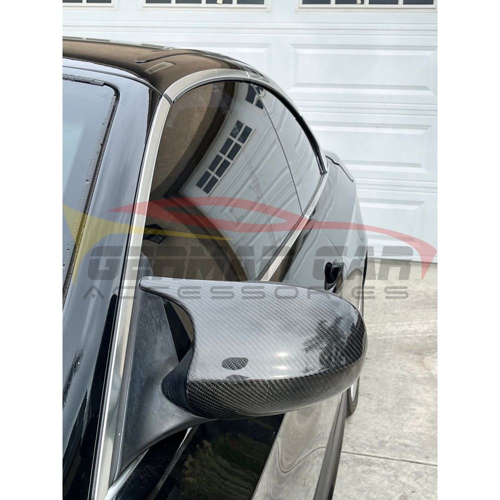 2005-2008 BMW 3-Series M-Style Carbon Fiber Mirror Caps | E90/E91/E92/E93 | Pre LCI Mirror Caps