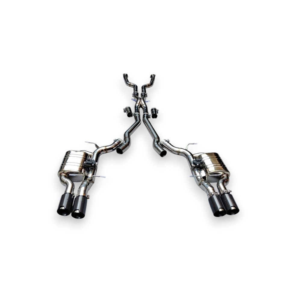 2005-2010 BMW M5 Valved Sport Exhaust System | E60 Stainless Steel Exhaust / Chrome Tips Exhausts