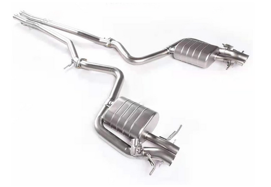 2013-2017 Mercedes S500/S550 Valved Sport Exhaust System | W222/C217 Stainless Steel / Chrome Tips