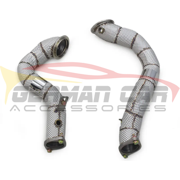 2007-2010 Bmw 335I Downpipes | E90/E92/E93 Yes Heat Shield / Racing Downpipe (No Cat) Front Race