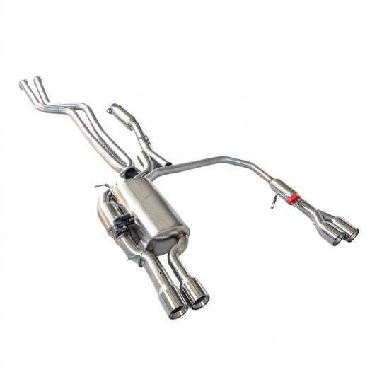 2008-2010 BMW 535i 535xi Valved Sport Exhaust System I E60 - Stainless Steel Exhaust / Chrome Tips / Axleback Only