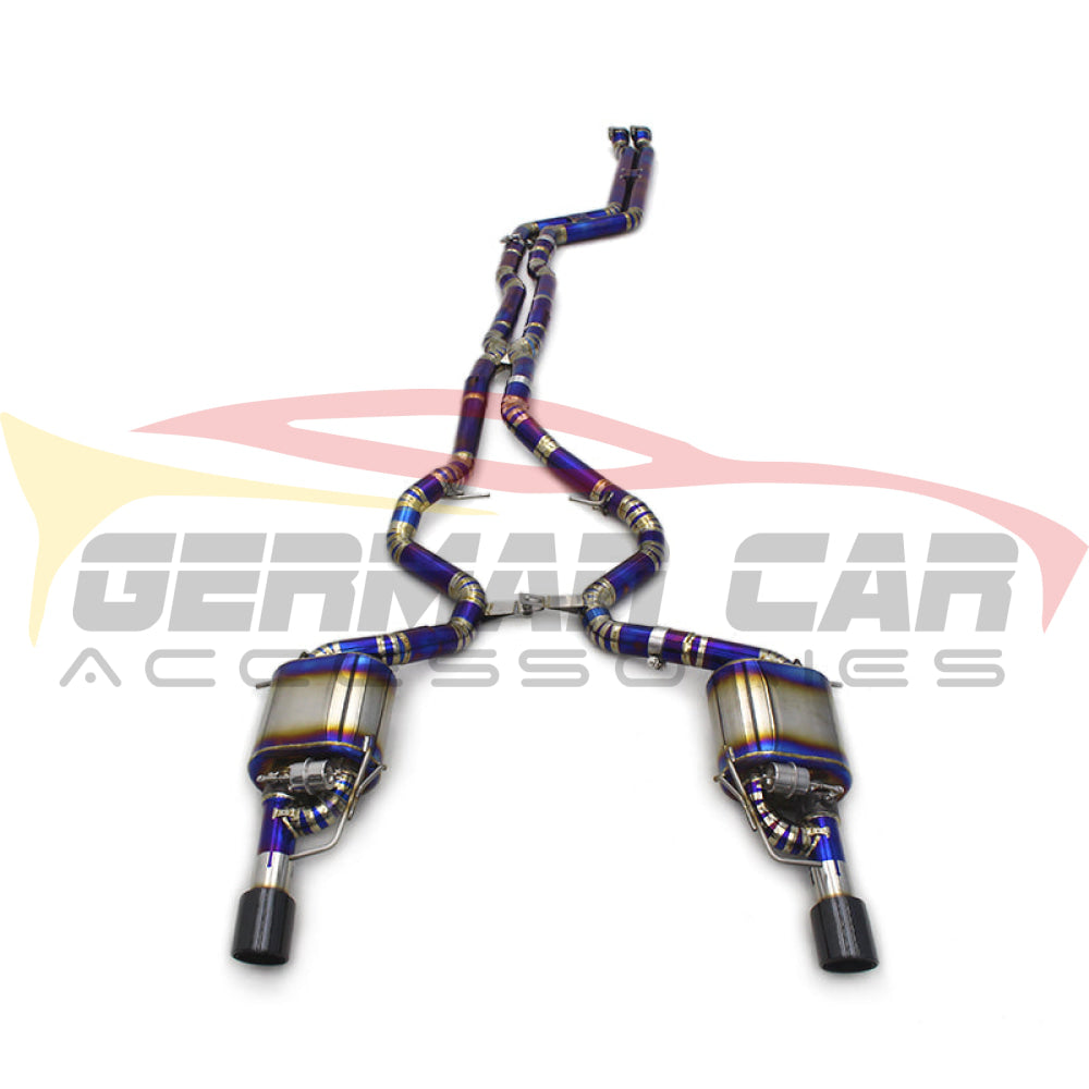 2008-2012 Bmw 335I Valved Sport Exhaust System | E90/E92/E93 Titanium / Chrome Tips Axleback Only