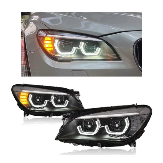 2009-2015 BMW 7-Series V2 LCI Style LED Headlights | F01/F02/F03/F04 Pre-LCI (2009-2012) Headlights