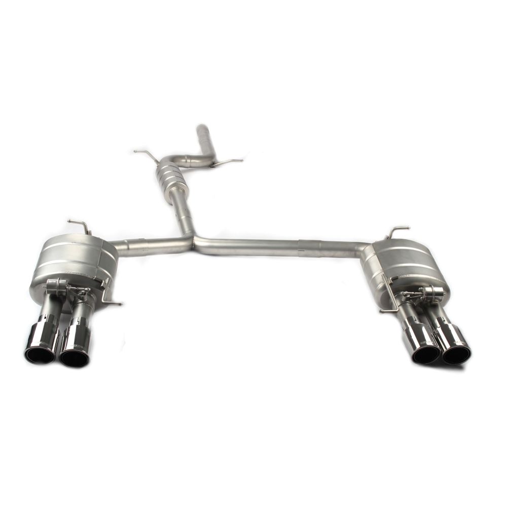 2009-2017 Audi Q5 Valved Sport Exhaust System | B8/B8.5 Stainless Steel / Chrome Tips