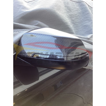 2010-2016 BMW 5-Series Carbon Fiber Mirror Caps | F10/F11 Mirror Caps