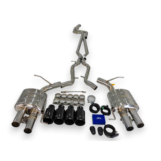 2010-2016 Bmw 5-Series Valved Sport Exhaust System | F10/F11 Stainless Steel / Chrome Tips