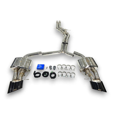 2010-2017 Audi RS4/RS5 Valved Sport Exhaust System | B8/B8.5 RS4/RS5 Stainless Steel Exhaust / Chrome Tips Exhausts