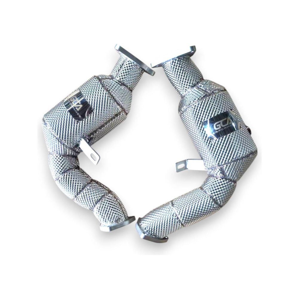 2011-2012 Audi A8 Test Pipes | D4 A8 4.2L Yes Heat Shield / Racing Downpipe (No Cat) Downpipes