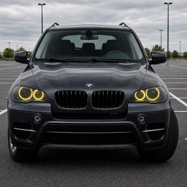 2011-2014 BMW X5/X6/X5M/X6M CSL Style Headlights Yellow DRL Modules | E70/E71