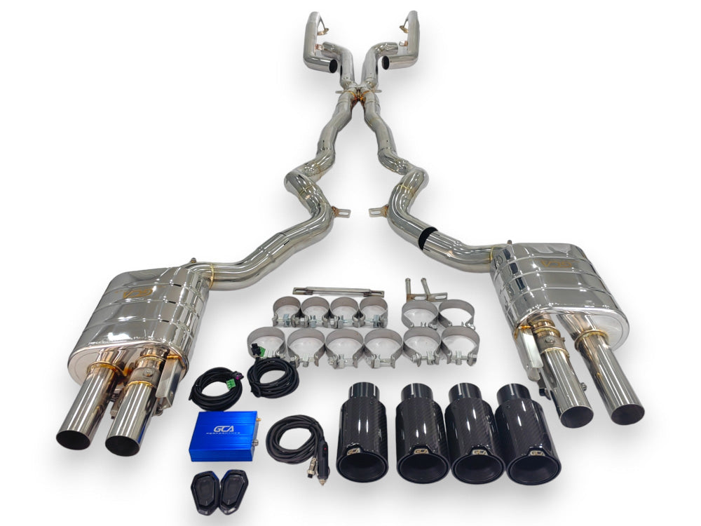 2011-2016 Bmw M5 Valved Sport Exhaust System | F10 Stainless Steel / Chrome Tips