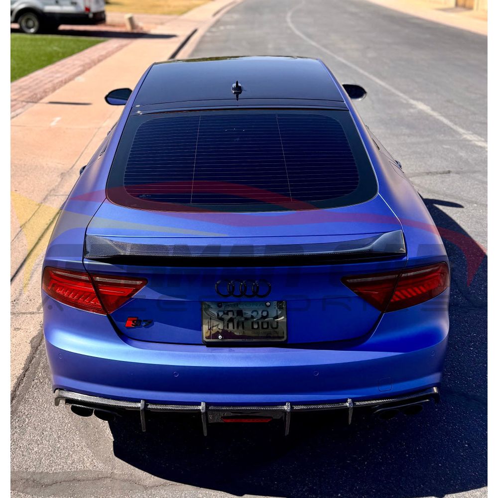 2012-2015 Audi A7/S7/RS7 Renntech Style Carbon Fiber Trunk Spoiler | C7 A7/S7/RS7 Rear Trunk Spoilers