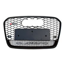 Load image into Gallery viewer, 2012-2015 Audi Rs6 Honeycomb Grille With Quattro In Lower Mesh | C7 A6/s6 Black Frame Net Emblem /
