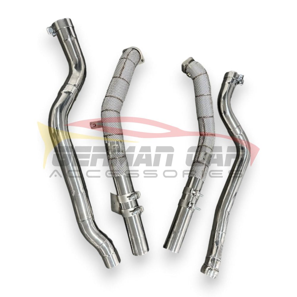 2012-2016 Mercedes E63 Amg Downpipes | W212 Yes Heat Shield / Racing Downpipe (No Cat) Front Race