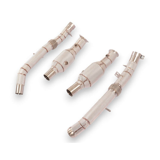 2012-2015 Mercedes GL400/GL450 Downpipes | W166 Yes Heat Shield / Racing Downpipe (No Cat) Downpipes