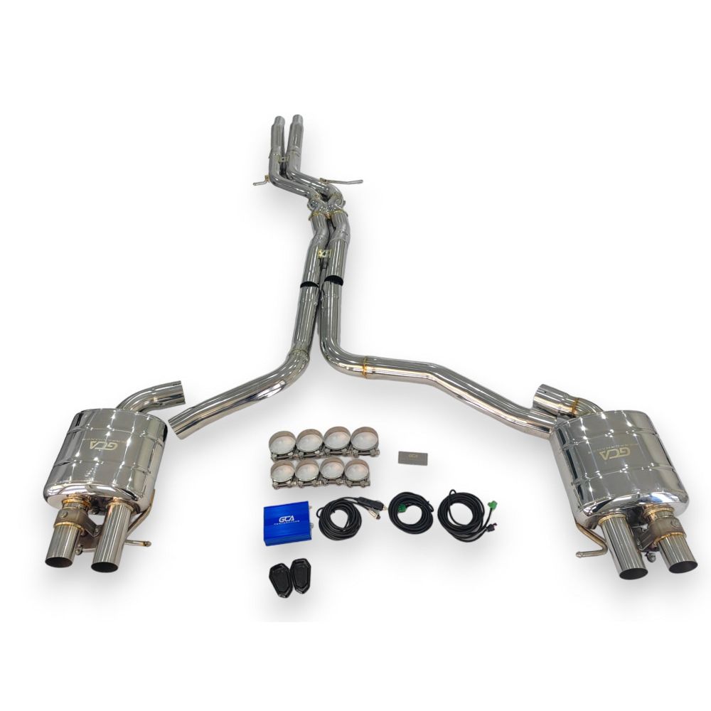 2012-2018 Audi A6/A7 Valved Sport Exhaust System | C7/C7.5 Stainless Steel / Chrome Tips