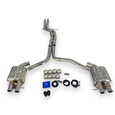 2012-2018 Audi A6/A7 Valved Sport Exhaust System | C7/C7.5 Stainless Steel / Chrome Tips