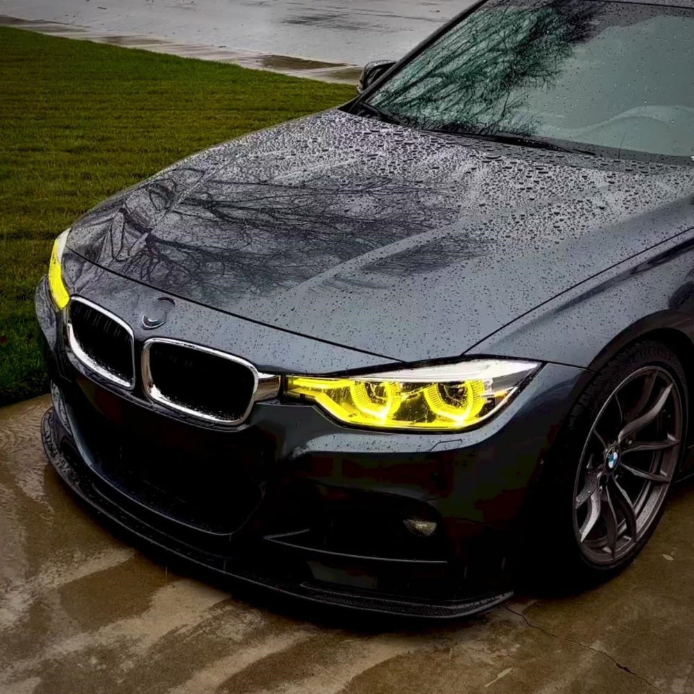 2012-2018 Bmw 3-Series Csl Style Headlights Yellow Drl Modules | F30