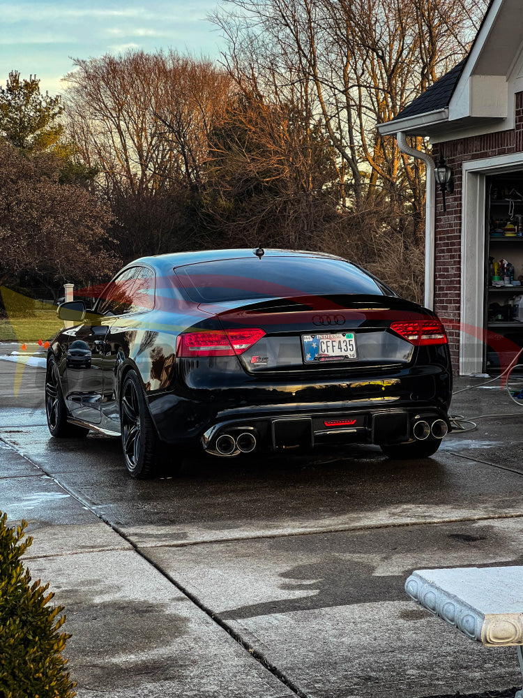 2013-2017 Audi A5/S5 Carbon Fiber Diffuser With Led Brake Light | B8.5 Rear Diffusers
