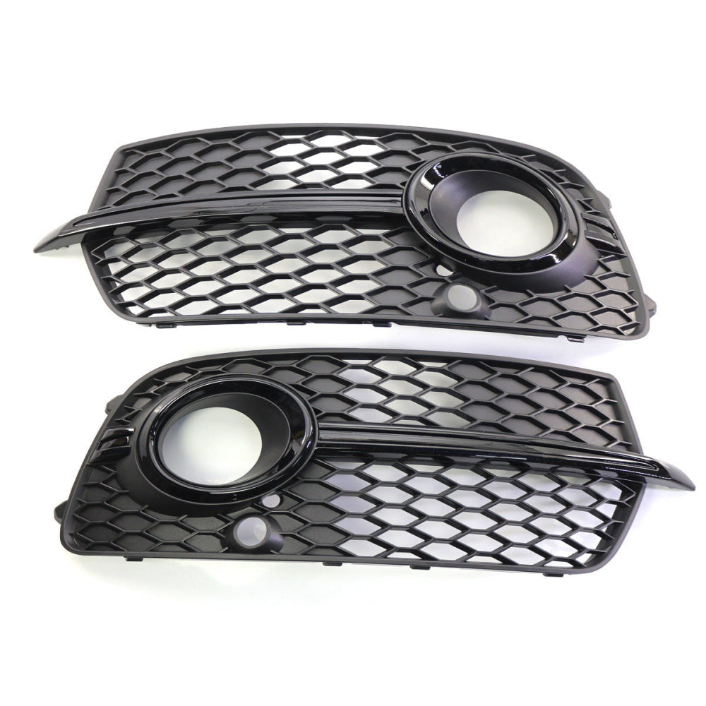 thumbnail image 2 of Gloss Black Honeycomb Fog Light Grille Covers For Audi SQ5 Q5 S-Line 2013-2017 (Pair, Left+Right) 2 of 4