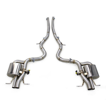 2013-2017 Mercedes S63 AMG Valved Sport Exhaust System | W222/C217 Stainless Steel Exhaust / Chrome Tips Exhausts