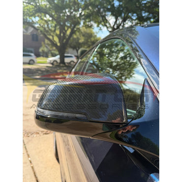 2013-2018 BMW 6-Series Carbon Fiber Mirror Caps | F06/F12/F13 - Mirror Caps