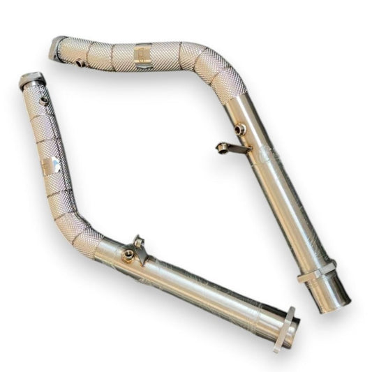 2013-2018 Mercedes G63 AMG Downpipes | W463 Yes Heat Shield / Racing Downpipe (No Cat) Downpipes