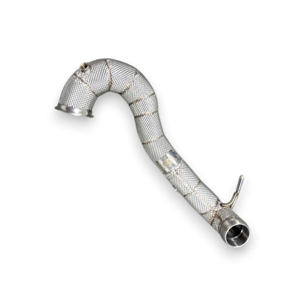 2013-2019 Mercedes CLA45 AMG Downpipe | W117 Yes Heat Shield / Racing Downpipe (No Cat) Downpipes