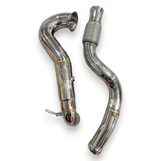 2013-2019 Mercedes GLA45 AMG Downpipe | W156 No Heat Shield / Racing Downpipe (No Cat) Downpipes