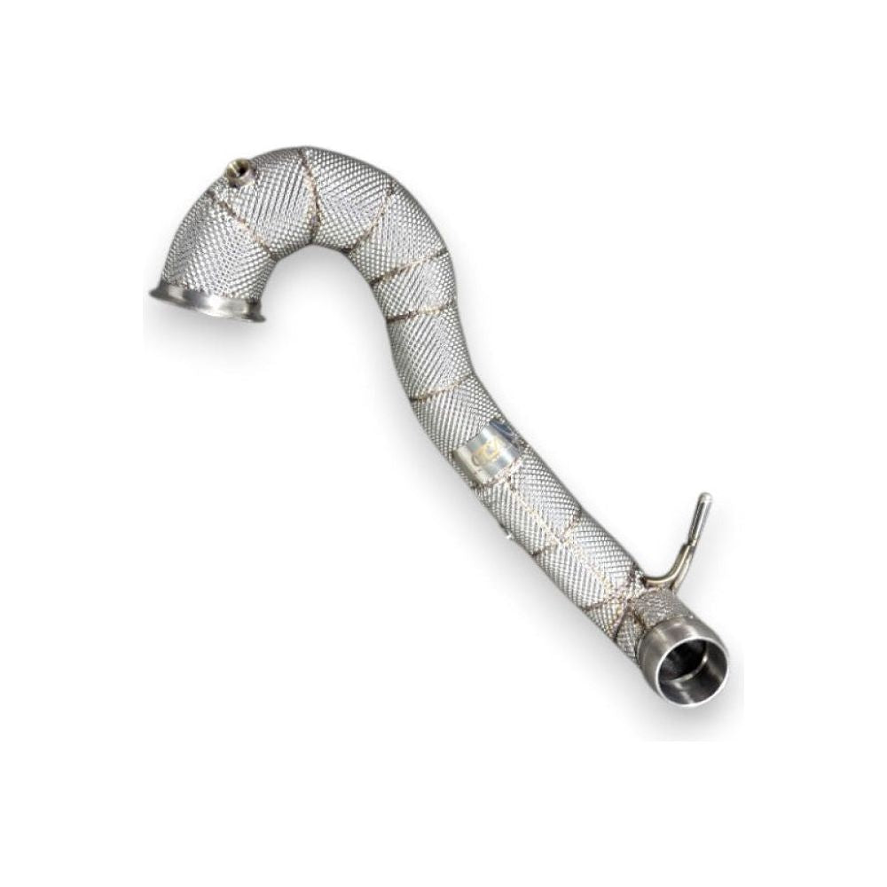 2013-2019 Mercedes GLA45 AMG Downpipe | W156 Yes Heat Shield / Racing Downpipe (No Cat) Downpipes