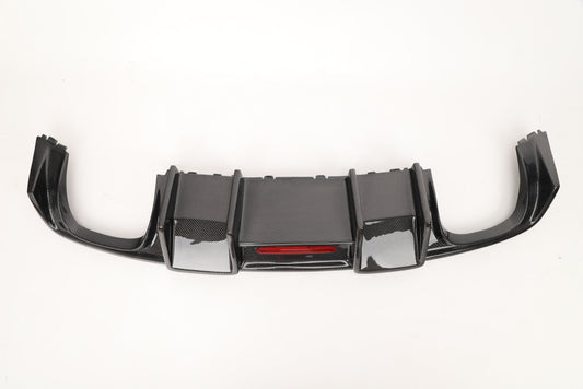 2014-2016 Audi A3/s3 Carbon Fiber Diffuser With Led Brake Light | 8V A3 Non S Line