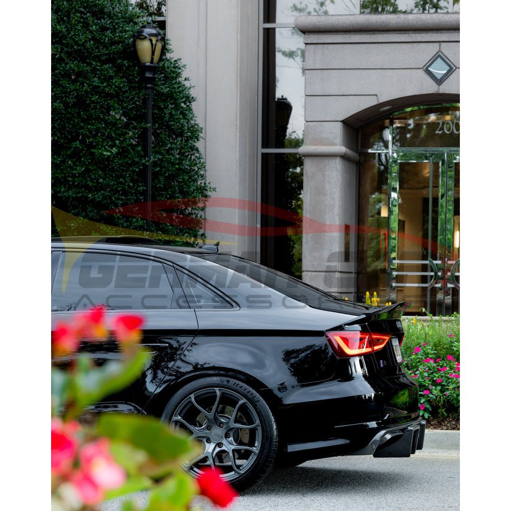 2014-2016 Audi A3/S3 Carbon Fiber Diffuser with LED Brake Light | 8V A3/S3 Rear Diffusers