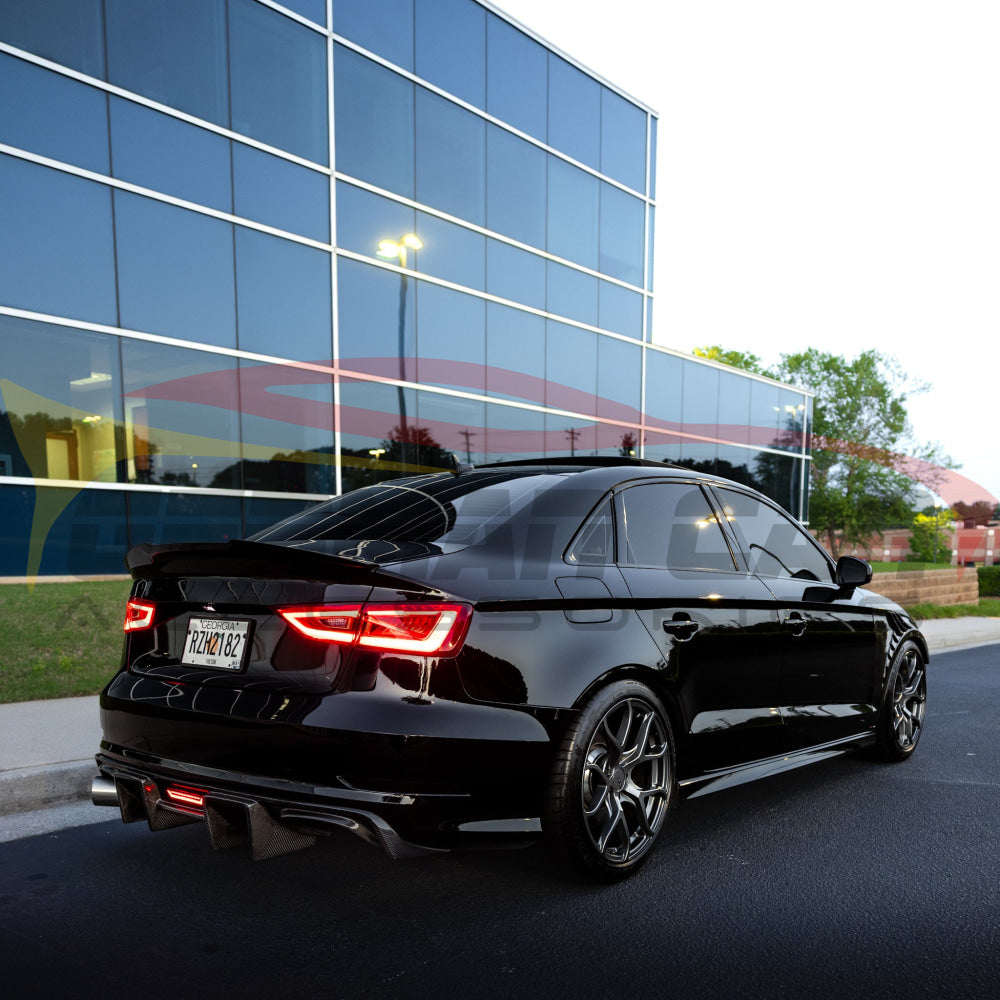 2014-2016 Audi A3/S3 Carbon Fiber Diffuser with LED Brake Light | 8V A3/S3 Rear Diffusers