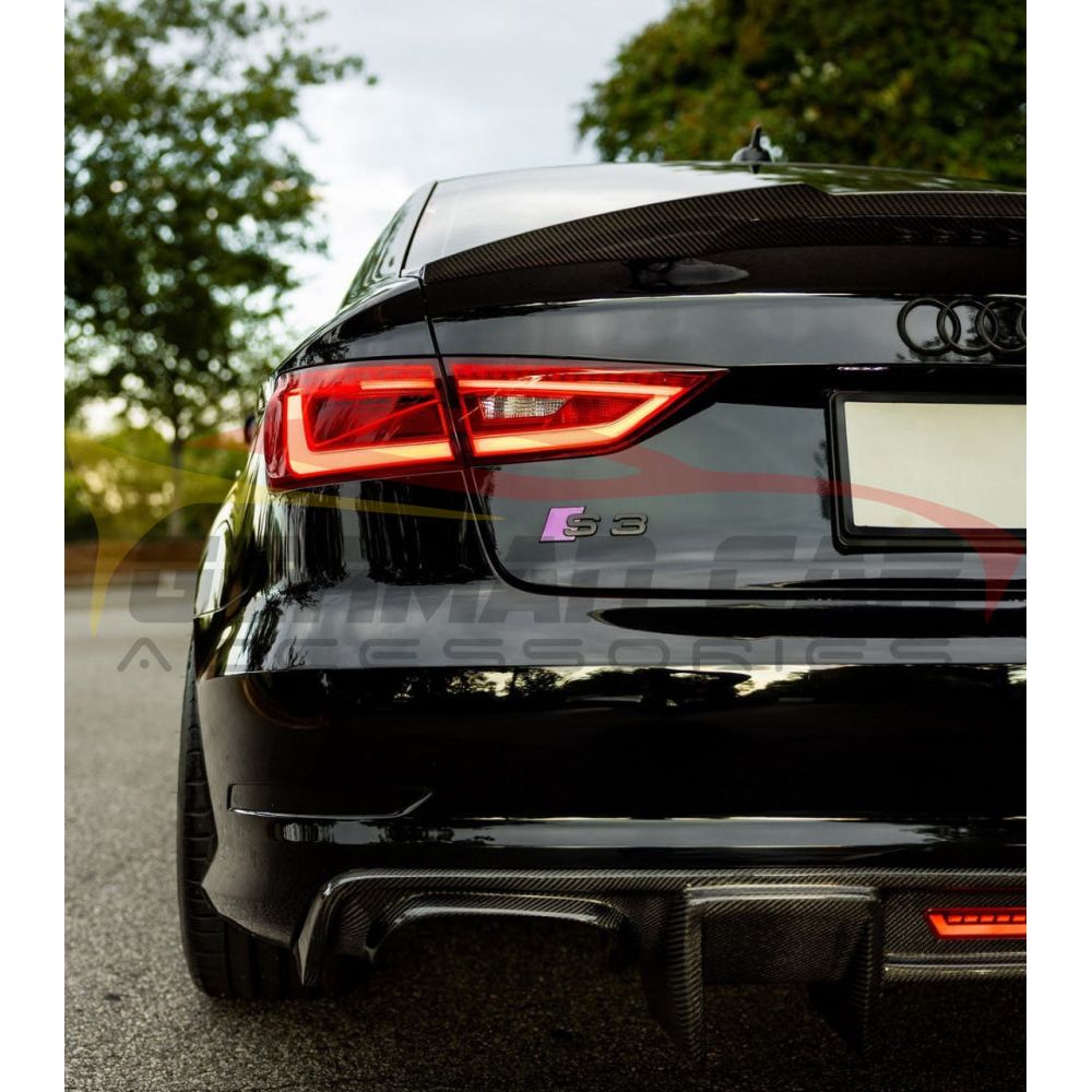 2014-2016 Audi A3/S3 Carbon Fiber Diffuser with LED Brake Light | 8V A3/S3 Rear Diffusers