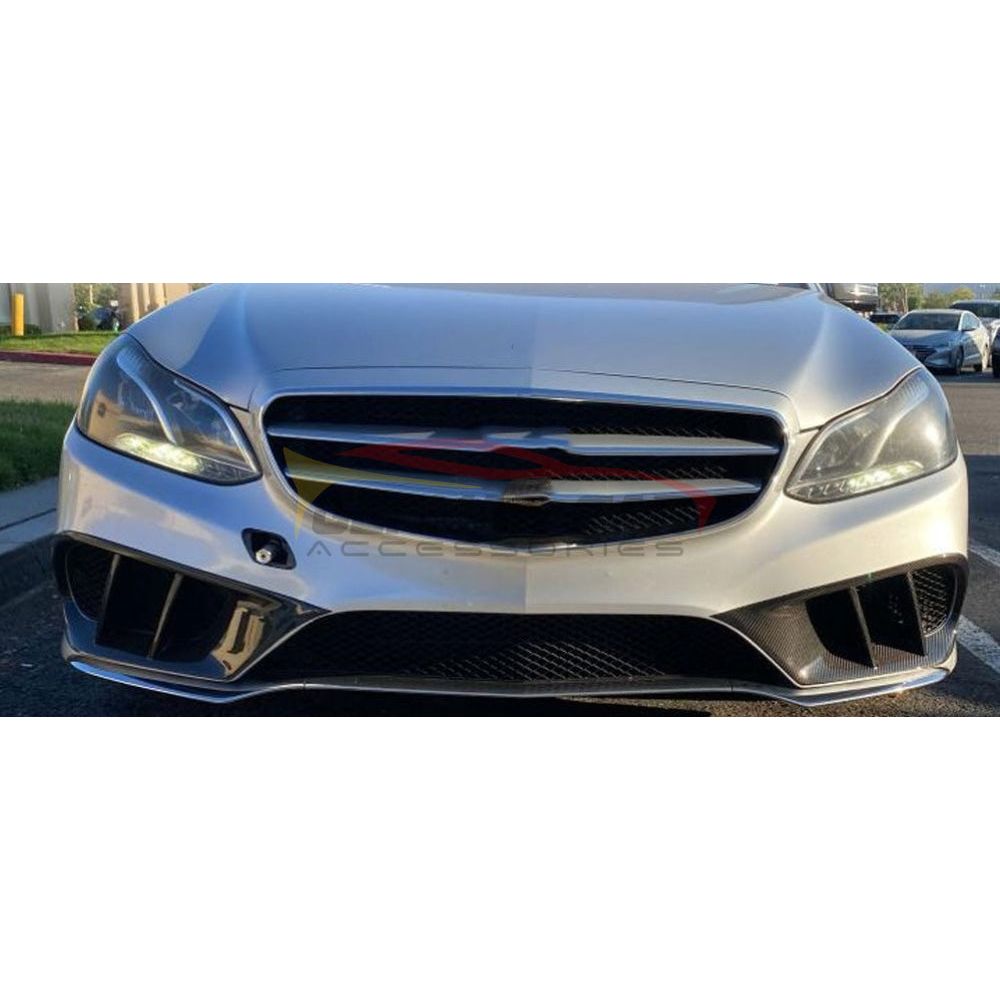 2014-2016 Mercedes-Benz E-Class Carbon Fiber Front Fender Vent Trim | W212 Facelift Additional Accessories