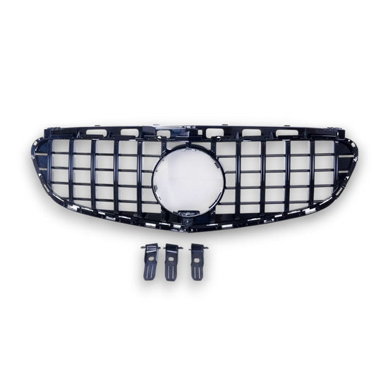 2014-2016 Mercedes-Benz E63 AMG GTR Style Front Grille | W212 Face Lift Gloss Black Front Grilles