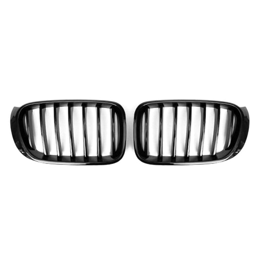 2014-2018 Bmw X3/X4 Single Slat Kidney Grilles | F25/F26 Gloss Black
