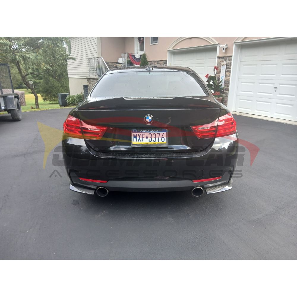 2014-2020 BMW 4-Series M Performance Style Carbon Fiber Rear Bumper Splitters | F32/F33/F36 Rear Diffusers