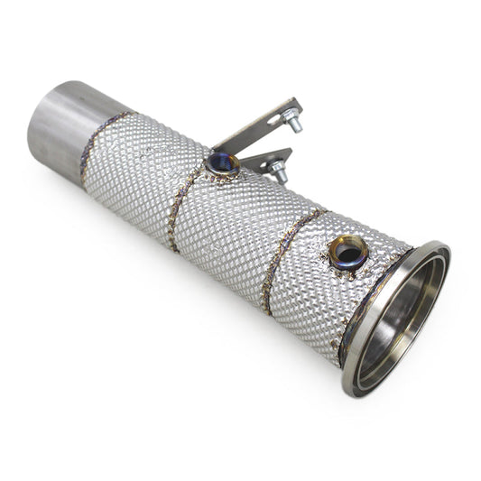 2014-2020 BMW i8 Downpipe | I12/I15 Yes Heat Shield / Racing Downpipe (No Cat) Downpipes