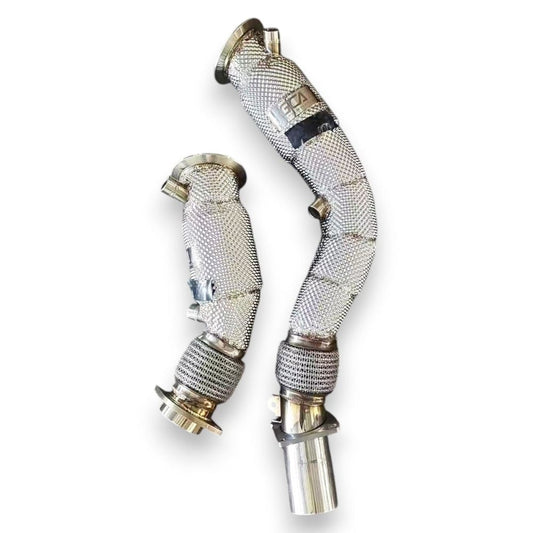 2014-2020 BMW M3/M4 Downpipes | F80/F82/F83 Yes Heat Shield / Racing Downpipe (No Cat) Downpipes