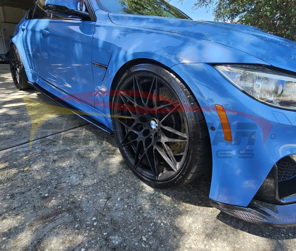 2014-2021 BMW M3/M4 Carbon Fiber Performance Side Skirt Extensions | F80/F82/F83 Side Skirts