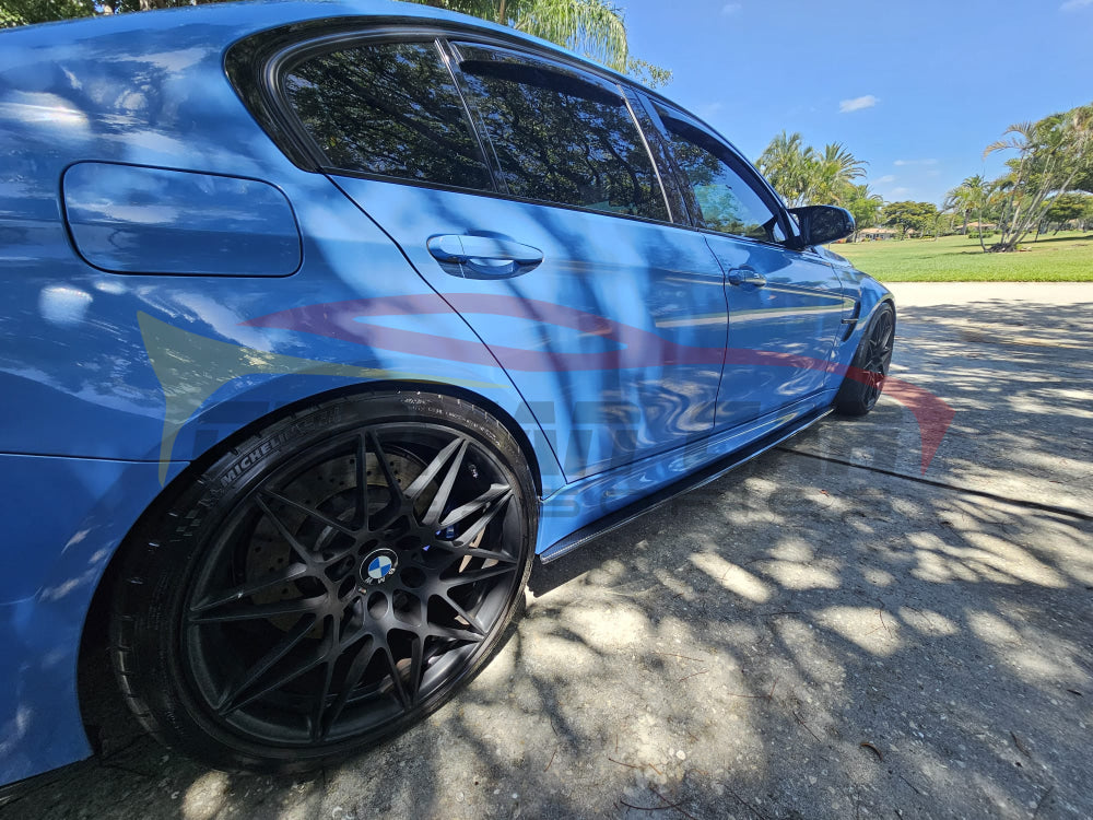 2014-2021 BMW M3/M4 Carbon Fiber Performance Side Skirt Extensions | F80/F82/F83 Side Skirts