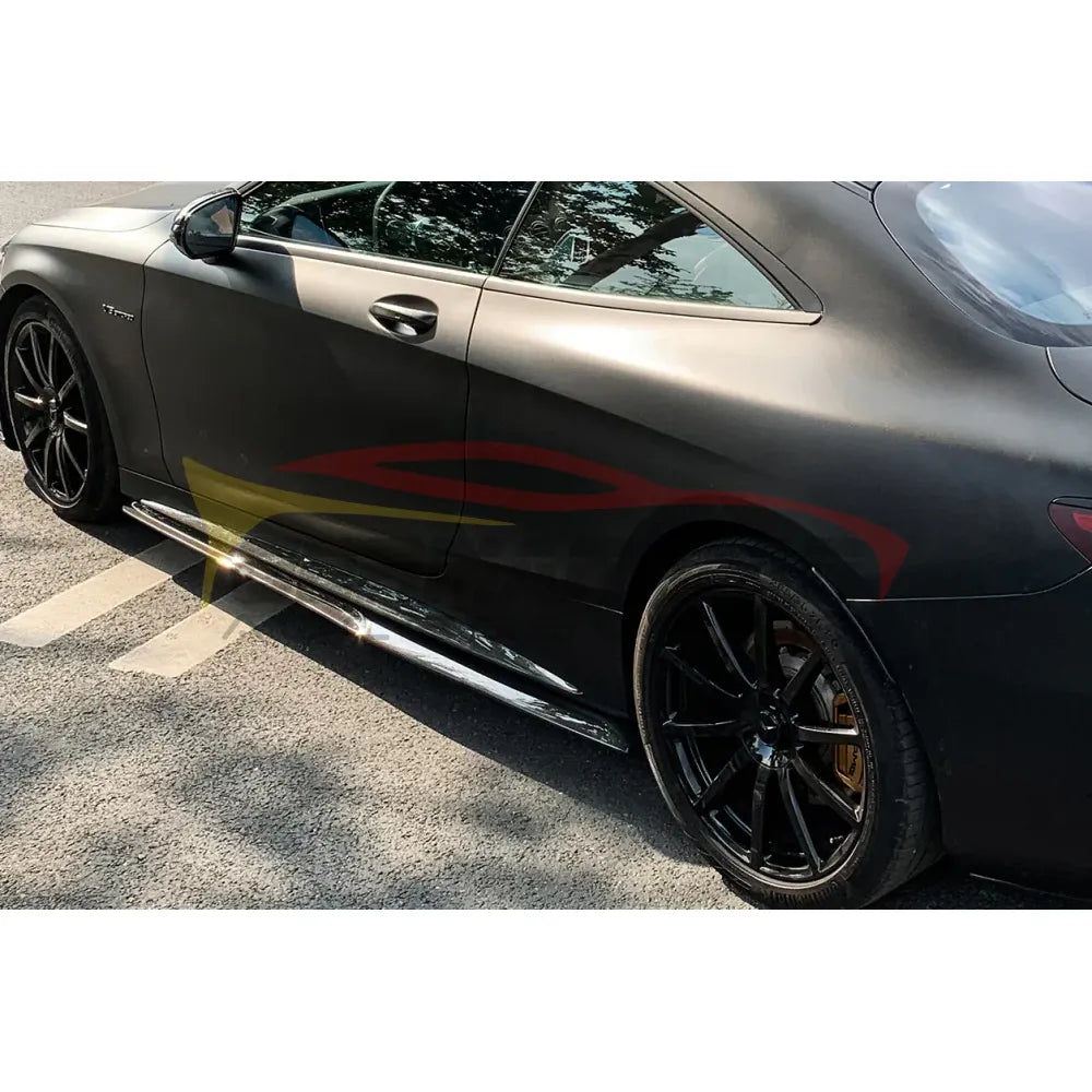 2014 2021 Mercedes Benz S550/S63/S65 AMG Carbon Fiber Side Skirts | C217/W217 Coupe Side Skirts