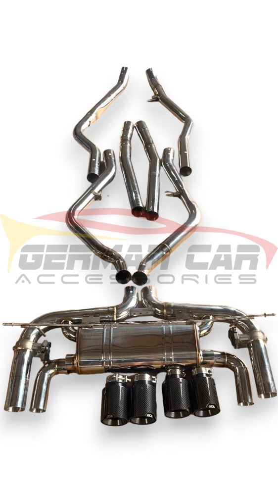 2015-2018 Bmw X5M/X6M Valved Sport Exhaust System | F85/F86 Stainless Steel / Chrome Tips