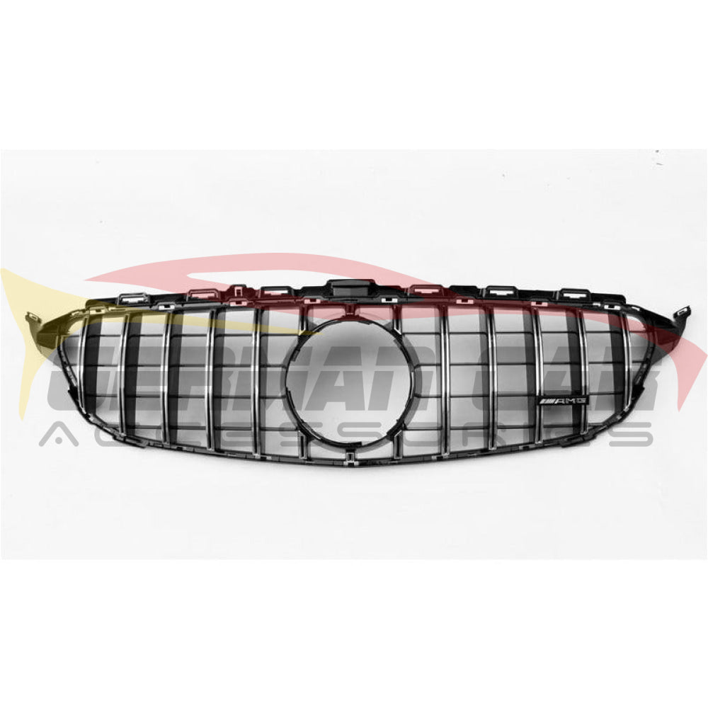 2015-2018 Mercedes-Benz C-Class Gtr Style Front Grille | W205 Chrome Silver / Yes Camera Mercedes