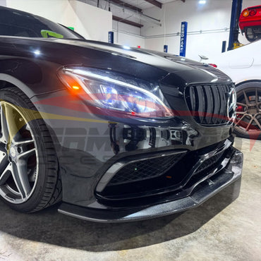 2015-2018 Mercedes-Benz C63 AMG PSM Style Carbon Fiber Front Lip | W205 Coupe Front Lips/Splitters