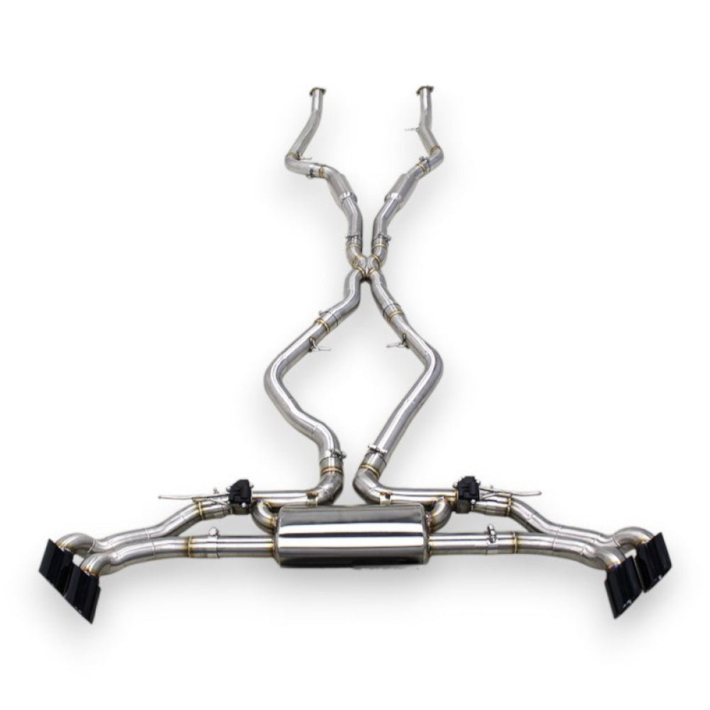 2015-2019 BMW X5/X6 xDrive50i Valved Sport Exhaust System | F15/F16 X5/X6 Stainless Steel Exhaust / Chrome Tips Exhausts