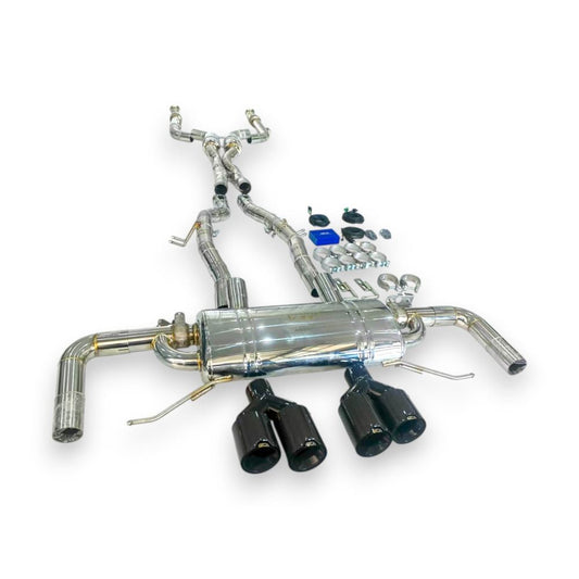 2015-2022 Mercedes GLC43 AMG Valved Sport Exhaust System | X253/C253 Stainless Steel Exhaust / Chrome Tips Exhausts